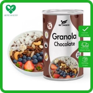 Ngũ Cốc Ăn Kiêng Granola Vị Chocolate Không Nho Khô Mix Sữa Chua Sấy Khô Befresco 300g